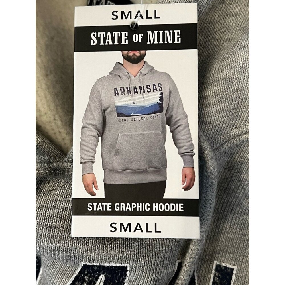 Indiana The‎ Hoosier State Hooded Pullover Sweatshirt Drawstring Mens S NWT - Picture 9 of 10